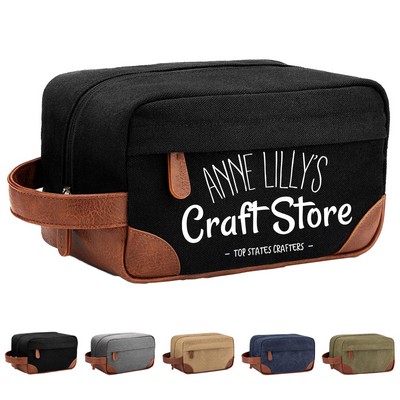 Canvas Travel Toiletry Bag