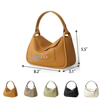 Real Leather Carryall Handbag