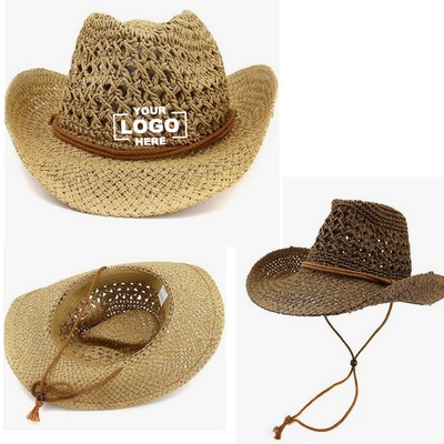 Shapeable Wide Brim Straw Cowboy Hat