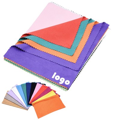 6" x 6" 180gsm Microfiber Cleaning Cloth – For Eyeglasses, Electronics & Jewelry