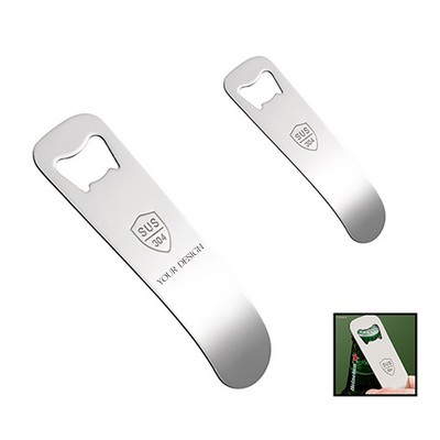 Curved Stainless Steel Bottle Opener
