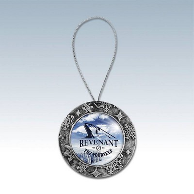 Antique Silver Ornament w/Silver String