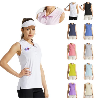 Women Golf Polo Shirt Sleeveless