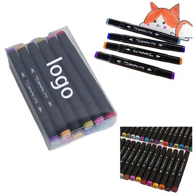 12-Color Dual-Tip Markers
