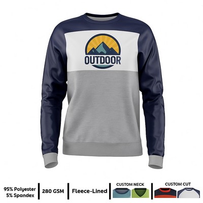 Unisex Sublimated 220G Ultra Light Crew Sweatshirt