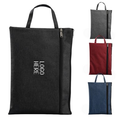 Double-Layer Waterproof Document Bag With Handles