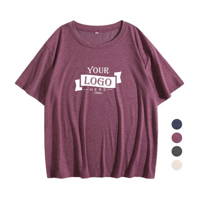 6.3 oz Women's Color Cotton Blend T-shirt