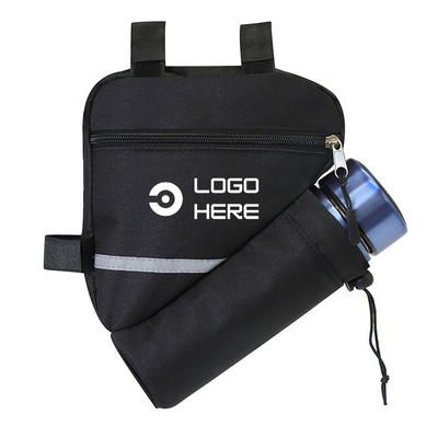 Triangle Bike Frame Bag with Water Bottle Holder