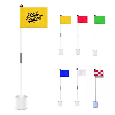Golf Pin Flag Hole Cup Set