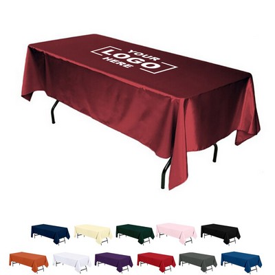 Hotel Banquets Rectangular Satin Tablecloth