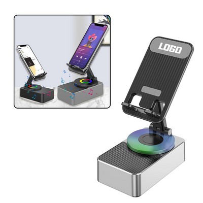Cell Phone Stand with Wireless Bluetooth Speaker
