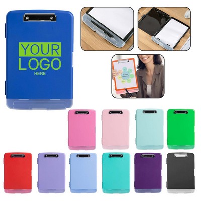 Plastic Clipboard with Storage Colored