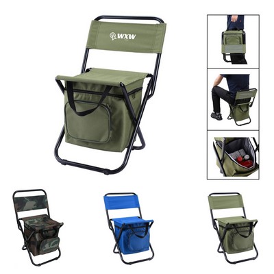 Foldable Chair With Cooler