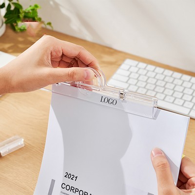 Document Bill Transparent File Clip with Magnetic Suction Function