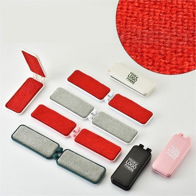 Portable Fabric and Lint Brush 2-Sided Folding Electrostatic Hair Remover