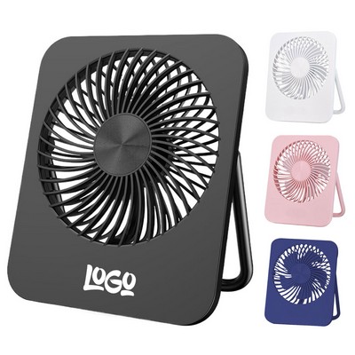 Mini Rechargeable Portable Adjustable Desk Fan