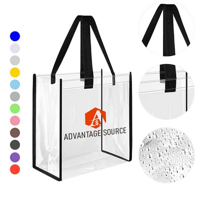 Clear PVC Tote Bag(12" x 12" x 6")