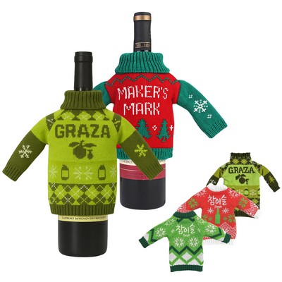 Jacquard Knitted Bottle Sweater