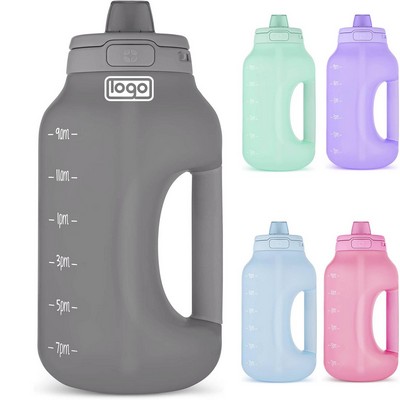 74oz BPA Free Lockable Lid Sports Water Bottle w/ Straw