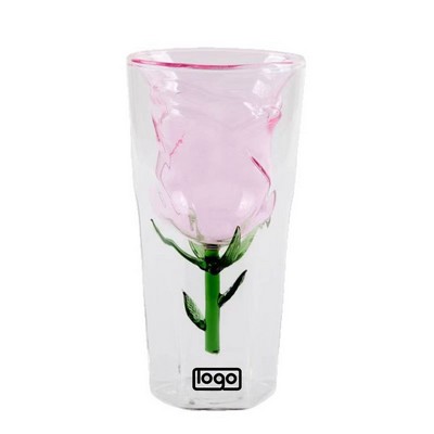 7 oz High Borosilicate Rose Glass