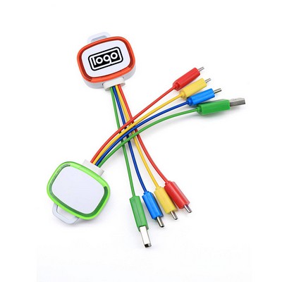 4" 1 USB Led Charging Cable