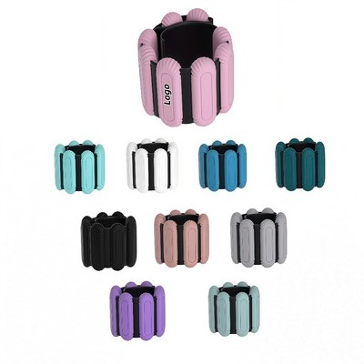 2Lbs Silicone Weighted Wrist and Ankle Bands for Swimming and Fitness