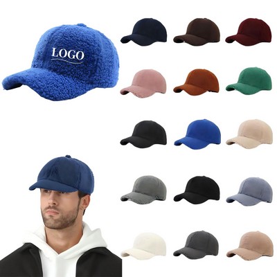 Unisex Winter Warm Fleece Baseball Outdoor Cap
