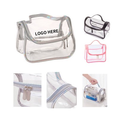 Large See-Through Portable Water-Resistant Pvc Tote Bag