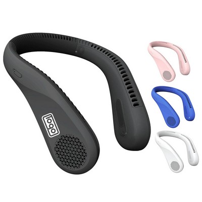 Bladeless USB Rechargeable Neck Cooling Wearable Fan