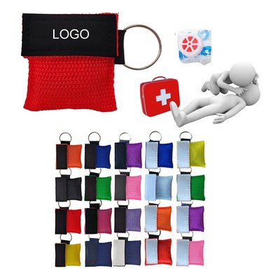 CPR Mask Keychain Pouch