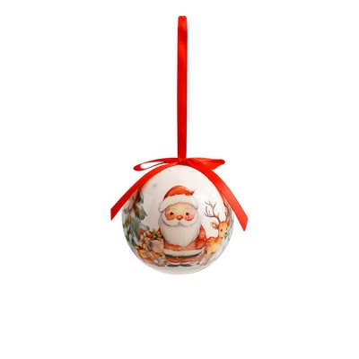 Custom 3" Shatter Proof Hanging Christmas Ball With Individual Box