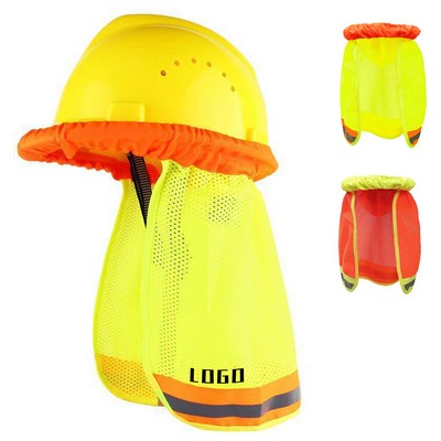 Safety Helmet Sun Shade Cover Breathable Reflective Mesh