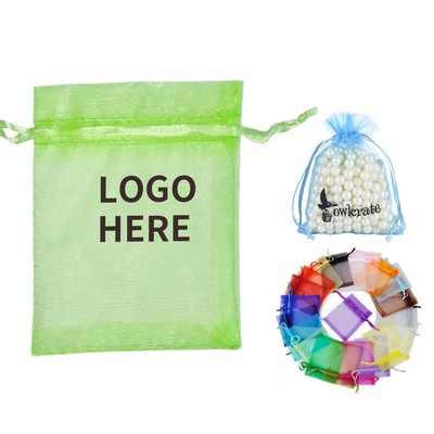 Satin-Drawn Organza Gift Pouch