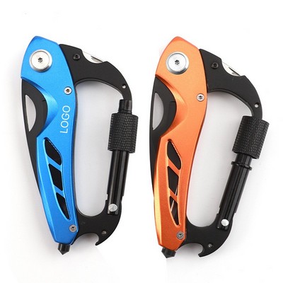 Multi Function Outdoor Carabiner D Shaped Mountaineering Hook Aluminum Alloy Camping Climbing Gear