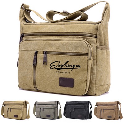 Canvas Laptop Messenger Bag