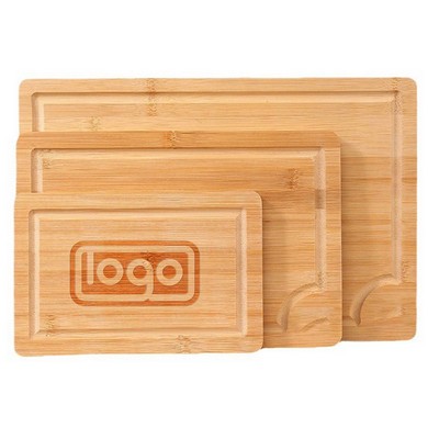 3 Piece Bamboo Cutting Board Set