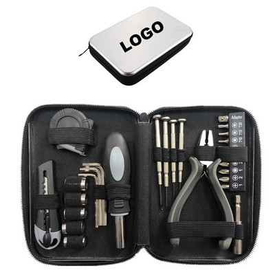 Tinplate Case Household Tool Kit