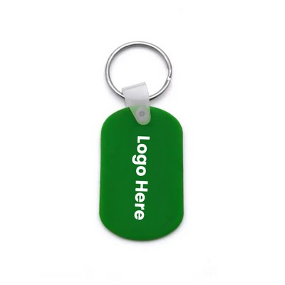 Oval Shape Silicone Key Chain