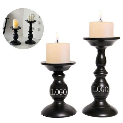 Black Iron Candle Holder