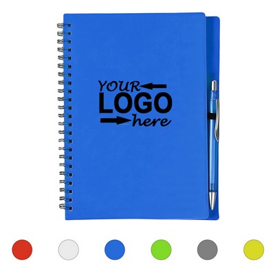 Frosted PP Spiral Notebook