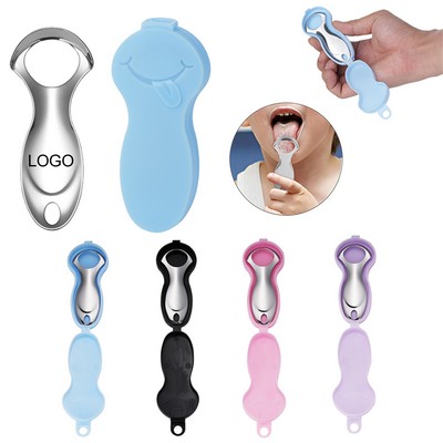 Portable Stainless Steel Tongue Cleaner