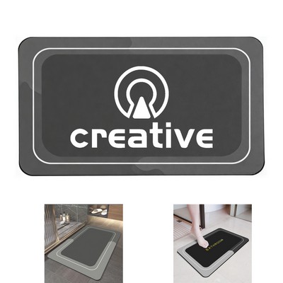 Polyester Quick Dry Anti Slip Bath Mat