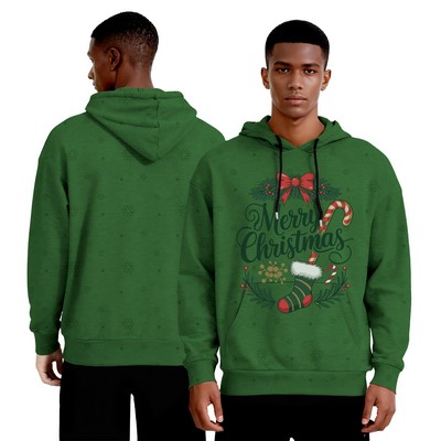 8oz Unisex Full Color Digital Print Pullover Hoodie With Pocket