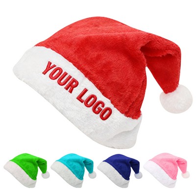 Plush Christmas Holiday Hat