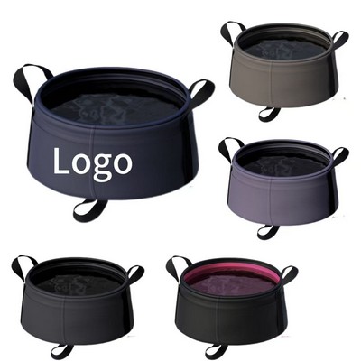Portable Folding Collapsible Wash Basin Lightweight Travel Bucket