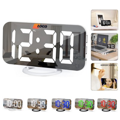 LED Mirror Alarm Clock