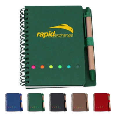 Mini Journal with Pen, Flags & Sticky Notes