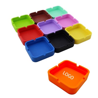 Square Silicone Ashtray