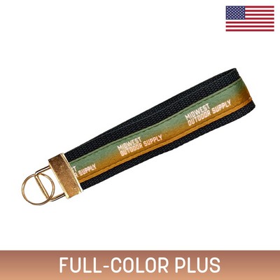 5" Sublimated Key Strap w/ Gold-Colored Hardware