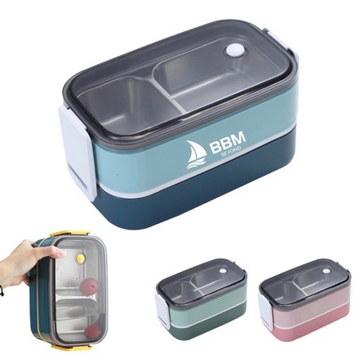 Stainless Steel Double-Layer Insulated Lunch Box